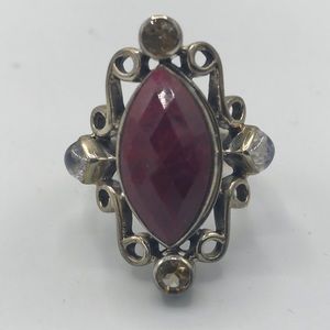 Nicky Butler Raj Collection Corundum Citrine Moonstone 925 Silver Ring Size 10 …